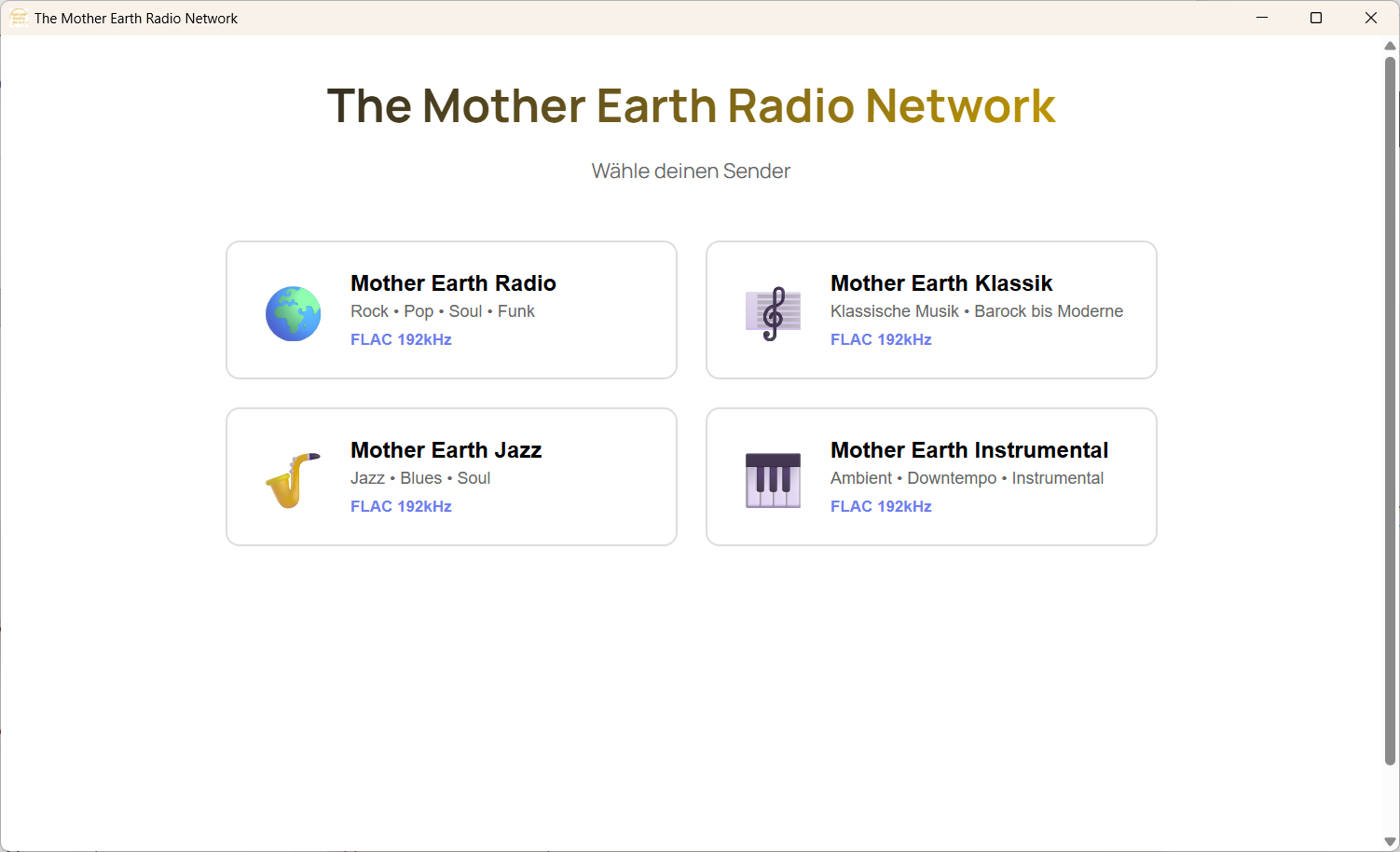 Mother Earth Jazz live in de app Mother Earth Jazz live in de app